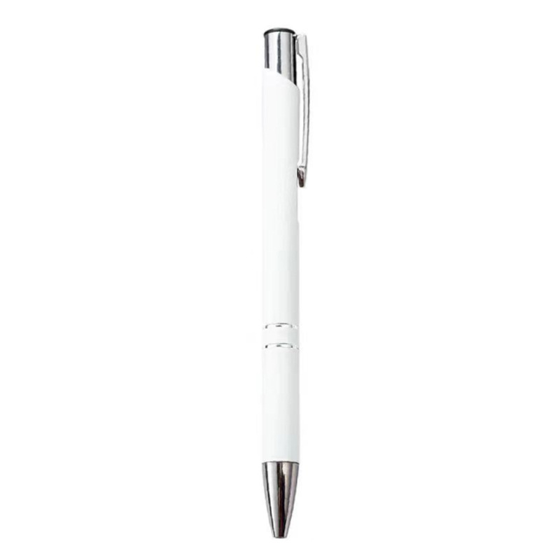 Tige blanche - perle ronde noyau noir 1.0mm