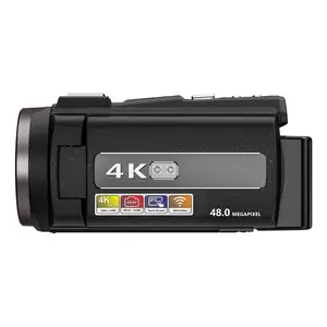 กล้องวิดีโอความละเอียดสูง HDV-254KM รองรับการ์ด SD ความละเอียดวิดีโอสูงถึง4K รองรับการถ่ายกลางคืนผ่าน Wi-Fi และการหมุนหน้าจอ LCD มีแฟลชในตัว