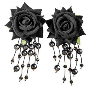 <span class=keywords><strong>Orecchini</strong></span> a Fiore Esagerati in Stile Europeo e Americano, Pendenti con Nappine in Acrilico di Alta Qualità - Product Image 5