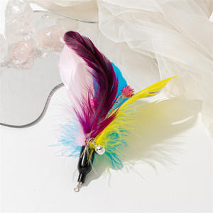 Varita de Juguete para Gatos con Forma de Rana Verde Brillante, con Campana y Pluma, Juguete Interactivo para Estimular el <span class=keywords><strong>Instinto</strong></span> de Caza de los Gatos - Product Image 3