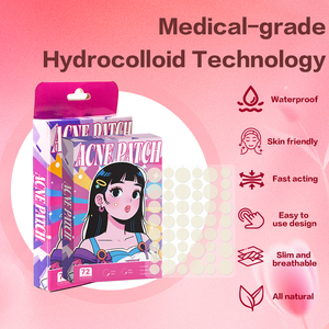 Patchs Hydrocolloïdes pour Boutons - Traitement Invisible des Imperfections du <span class=keywords><strong>Visage</strong></span> - Patchs Cicatrisants Rapides Multi-Tailles - Product Image 2
