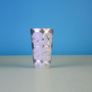 Gobelet en plastique jetable moulé par injection en PET avec revêtement laser pour boissons froides - Product Image 5