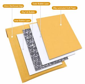 Light Pink Polymailers Color Logo Logistics Transport Bag Packaging Bags Poly Mail Bubble Mailers Pouches - Product Image 3