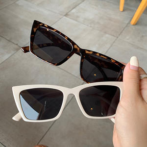 Gafas de sol Champagne Tea Flakes para mujer, montura cuadrada, protección UV400, tipo 3, lentes de sol Ac, estilo moderno - Product Image 5