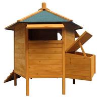 Poulailler en bois à 6 coins avec boîte à œufs, nouveau design, pavillon pour poulets