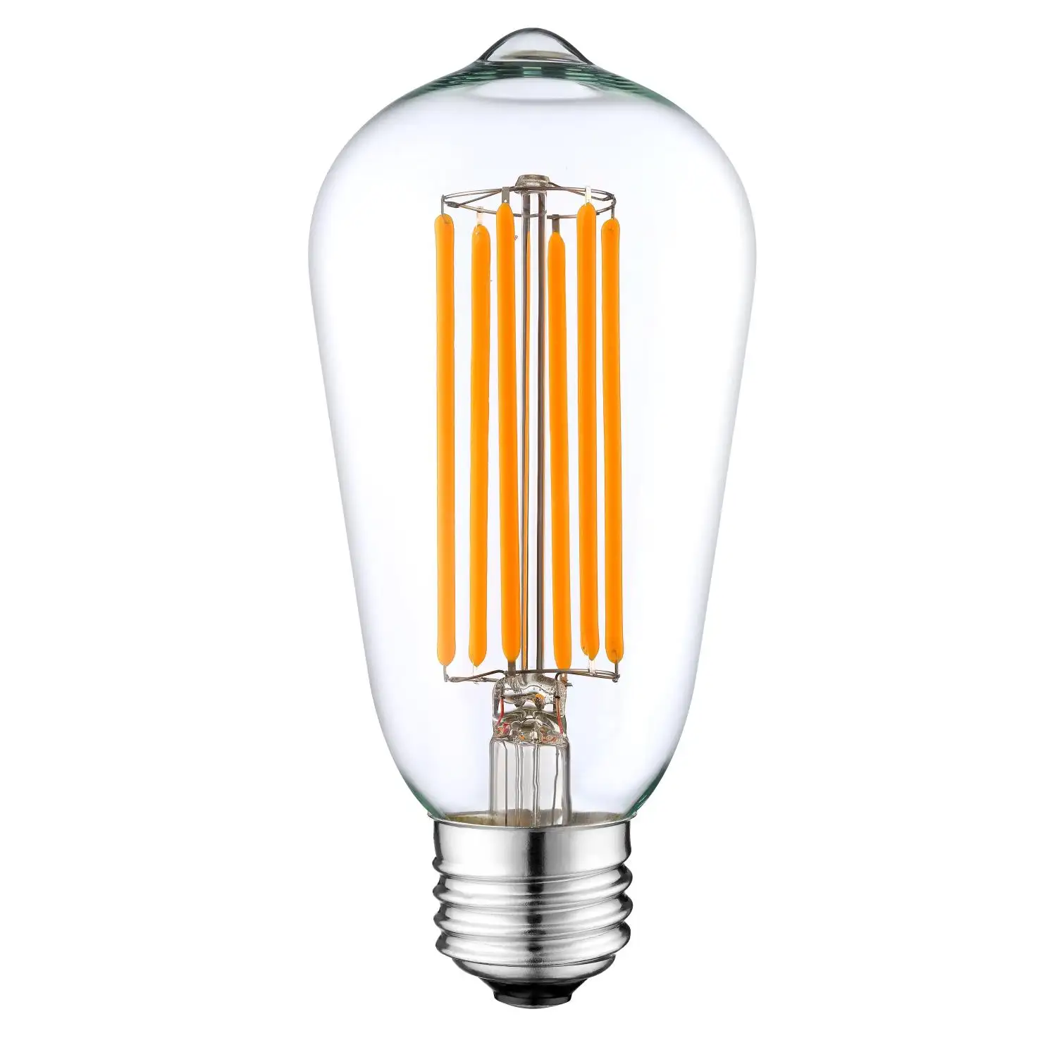 ST64 6.5w E27 E26 lampadina a led intelligente opzione colore e lampadina a filamento led personalizzata disponibile