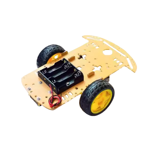 2WD Smart Robot Car Chassis Kit (RC-2WD-BASIC) Expandable DIY Robotics Platform DC Motors for Programming STEM Education