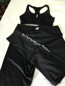 Conjunto de gimnasio con logotipo personalizado para mujer, ropa deportiva de compresión de cintura alta, varios colores, OEM - Product Image 5