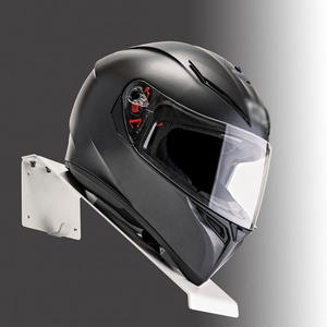 Support de casque de vélo JH-Mech léger revêtement en poudre noire support mural de casque support de menton mobile pour veste manteaux chapeaux - Product Image 2