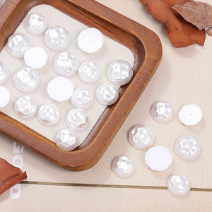 Autocollant pour ongles imitation perle, base plate ronde, accessoire de nail art DIY, non toxique, origine Yiwu - Product Image 2