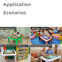 Table de jeu interactive pour enfants autistes avec écran tactile, amélioration de la perception, 43 pouces