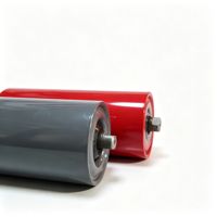 Rouleaux porte-chargeurs de convoyeur à gravité robustes en acier, résistants à la chaleur et à l'huile, pour usine ciment