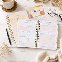 Ensemble de carnets personnalisés AP pour la motivation positive, le bien-être et les soins personnels, planificateur de repas, carnet de notes personnalisé