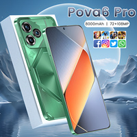 Pova 6 Pro, 16GB RAM, 1TB ROM, Modo Nocturno, Carga Rápida, Bajo Precio para Sudamérica, Resistente a Salpicaduras, Teléfono Celular con USB Tipo-C