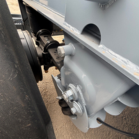Truk Tangki Pengangkut Mortar Kering Fly Ash Bubuk Kering Semi Trailer Dengan Kompresor Udara 4 As Roda Tangki Semen Curah Semi Trailer