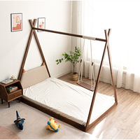 Lit en bois de pin massif pour enfants filles, lit, maison de jeux, jeux, 2020