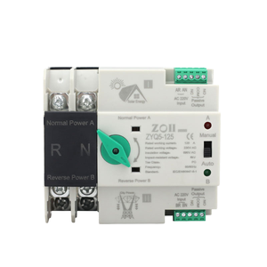 ATS thu nhỏ điện kép tự động chuyển đổi PC AC 110/220V 2P 3P 4P 63A 100A động cơ quang điện - Product Image 1