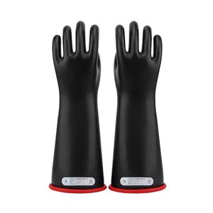 Gants d'électricien isolés en caoutchouc haute tension, épaisseur 8 oz, longueur 12,5 pieds, pour la sécurité électrique 5KV 10KV 12KV 25KV 35KV - Product Image 2