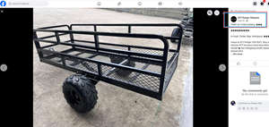 Chariot utilitaire pour VTT en acier robuste - Product Image 5