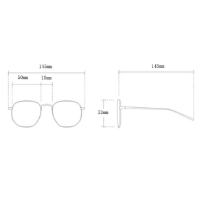 แว่นกันแดดทรงเหลี่ยมกรอบเล็กแฟชั่นจีนขายส่งตามเทรนด์ รับทำโลโก้ ป้องกันรังสียูวี 400 สไตล์เรโทร แว่นกันแดดแบบปรับแต่งได้ - Product Image 5