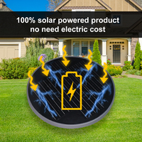 KCD LED alimenté par cellule DC Landscape Deck Design moderne novateur lumière solaire de jardin UFO industriel LED lampadaire solaire