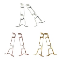 Support de tringle à rideau épaissi, support double en alliage d'aluminium pour tringle à rideau, support de rideau en alliage d'aluminium