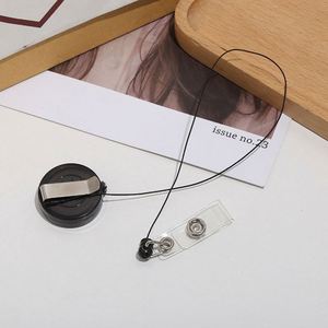 Wholesale Plastic 32mm Transparent Round Retractable <b>ID</b> Badge Reel Custom Promotional Gifts - Product Image 6
