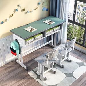 <span class=keywords><strong>Prix</strong></span> de gros Ensemble de salle de classe à double bureau-Bureau de tutorat OEM avec chaises Surface anti-rayures pour institut de formation - Product Image 2