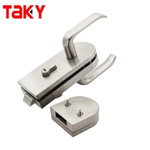 Thương mại cửa kính khóa trung tâm cửa kính khóa trung quốc kính không khung cửa khóa xử lý - Product Image 4