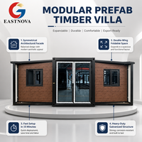 Maison extensible personnalisée, villa modulaire préfabriquée avec une disposition moderne, maison modulaire en acier léger pour une vie en toute saison