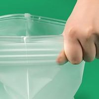 Sac d'emballage en plastique à fermeture à glissière transparente givrée épaisse personnalisée sac à zip-lock givré givré pour faisceaux de tissu de perruque