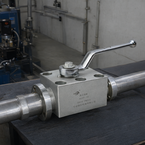 Vanne à boisseau sphérique haute pression de type plaque en acier au carbone KHP-10 DN10 PN315 Vanne d'arrêt hydraulique - Product Image 2