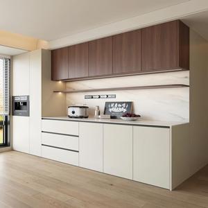 <span class=keywords><strong>Buffet</strong></span> coulissant gain de place avec étagères multi-niveaux pour coin repas étroit en appartement - Product Image 1