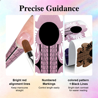 Formes d'extension d'ongles à la française motif hibou et araignée 100/500 pièces pour acrylique, polygel, salon de manucure et manucure DIY
