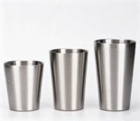 FLEY Tasse isotherme style coréen à marches dorées, en acier inoxydable 304 épaissi, pour restaurant, extérieur et usage enfantin