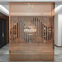 Diviseur de pièce moderne personnalisé Cloison de lobby Cloison design Cloison diviseur de pièce Restaurant Diviseur de salon Cloisons métalliques