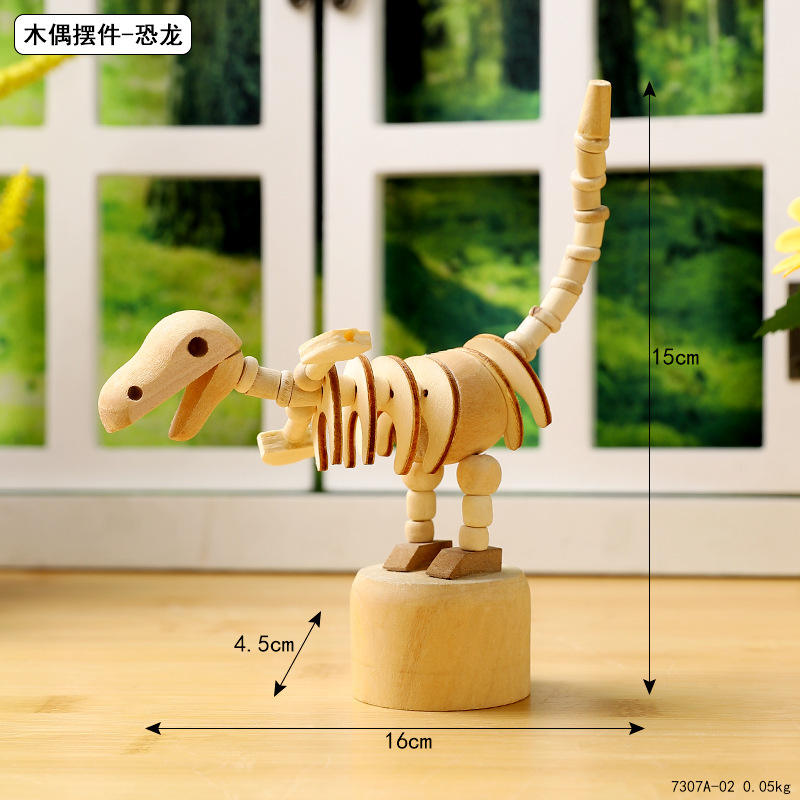 7307a-02 adornos de marionetas-dinosaurios