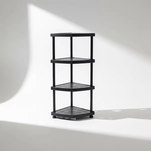 Étagère de rangement en plastique traditionnelle à 3 niveaux, durable, facile à assembler, pour garde-manger, bureau, placard, garage - Product Image 6