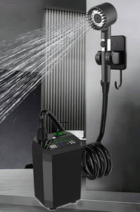 Nouvelle pompe <span class=keywords><strong>de</strong></span> douche portable 12000 mAh avec lumière, 5 modes <span class=keywords><strong>de</strong></span> pulvérisation, affichage Fahrenheit, étanche IPX8, idéale pour le <span class=keywords><strong>camping</strong></span> en extérieur - Product Image 5