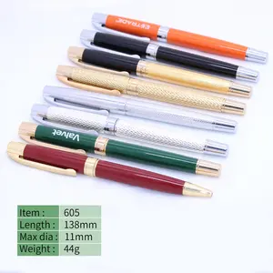 JX-605 pena Hijau perusahaan premium unik dengan logo kustom pena pulpen hadiah bisnis