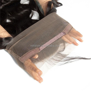 Commercio all'ingrosso brasiliano 360 Lace frontale naturale pieno pizzo frontale 100% estensione dei capelli umani può legare una coda di cavallo - Product Image 4