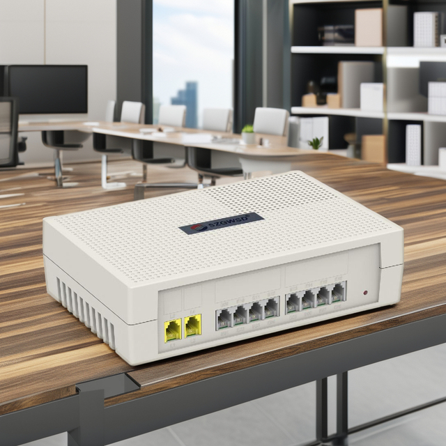 Hot Offer High Quality Voice Exchange IP PBX Phone System 2 External Lines 8 EXT RJ11 Interface 3.5mm Audio Single Channel Voice