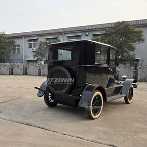 Four-door Enclosed Black Vintage Electric Guest Shuttle Cart For Art <b>Gallery</b> Country Chateau Distinguished Guest Leisure stroll - Product Image 2