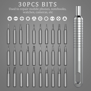 Nuevo Producto de encargo 31 en 1 de regalo de herramienta de reparación de destornillador para iPhone tornillo conductor Mini destornillador - Product Image 3