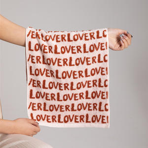 ผ้าขนหนูเลิฟแจ็คการ์ด 34x72 ซม. ผ้าฝ้ายแท้ แห้งเร็ว สำหรับผู้ชายและผู้หญิง ใช้ในบ้าน - Product Image 5