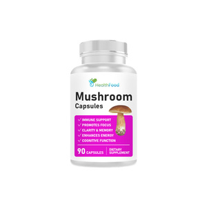 OEM ODM Mushroom Complex Capsules with Reishi Mushroom Extract Natural Energy Enhances Supports Overall Wellness Capsules - Product Image 1