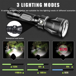 Lampe torche de plongée T6 Deep Sea Operation Patrol, étanche, LED, pour la pêche sous-marine et la pêche au lance-pierre - Product Image 4