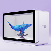 Caja de Visualización de Hologramas 3D de 98 Pulgadas con Sistema de IA, Humano Virtual Digital con Pantalla Táctil Inteligente con Sistema Windows para Uso en Salas de Conferencias