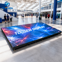 Pantalla LED de Piso de Alta Resistencia TOOSEN P1.9 P2.9 P3.9 para Exposiciones de Automóviles con Pantalla LED Interactiva y Video Wall para Presentación de Vehículos