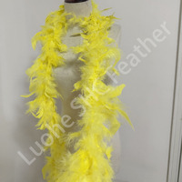 Vente en gros de 2 yards de boa en plumes de dinde de 40g, boa en plumes de marabout colorées pour costume de carnaval, fête, décoration DIY